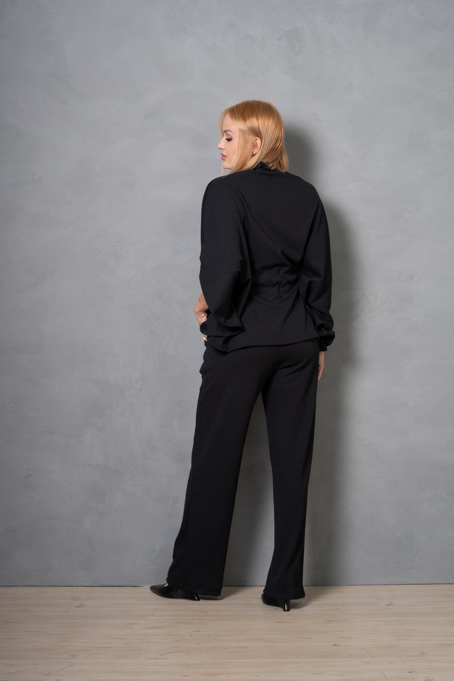Conjunto Feminino Ana em Tecido Ruga com Amarração